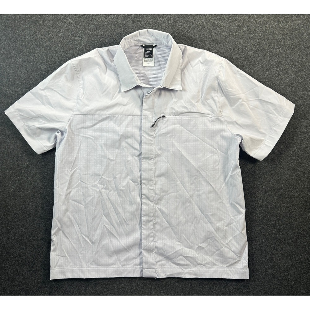 The North Face Circular Design Short Sleeve Shirt Womens Medium Grey